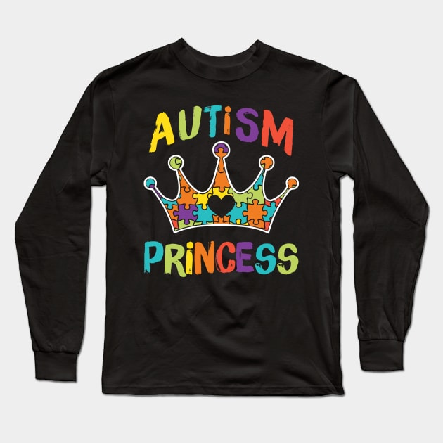 Autism Princess Long Sleeve T-Shirt by Teewyld